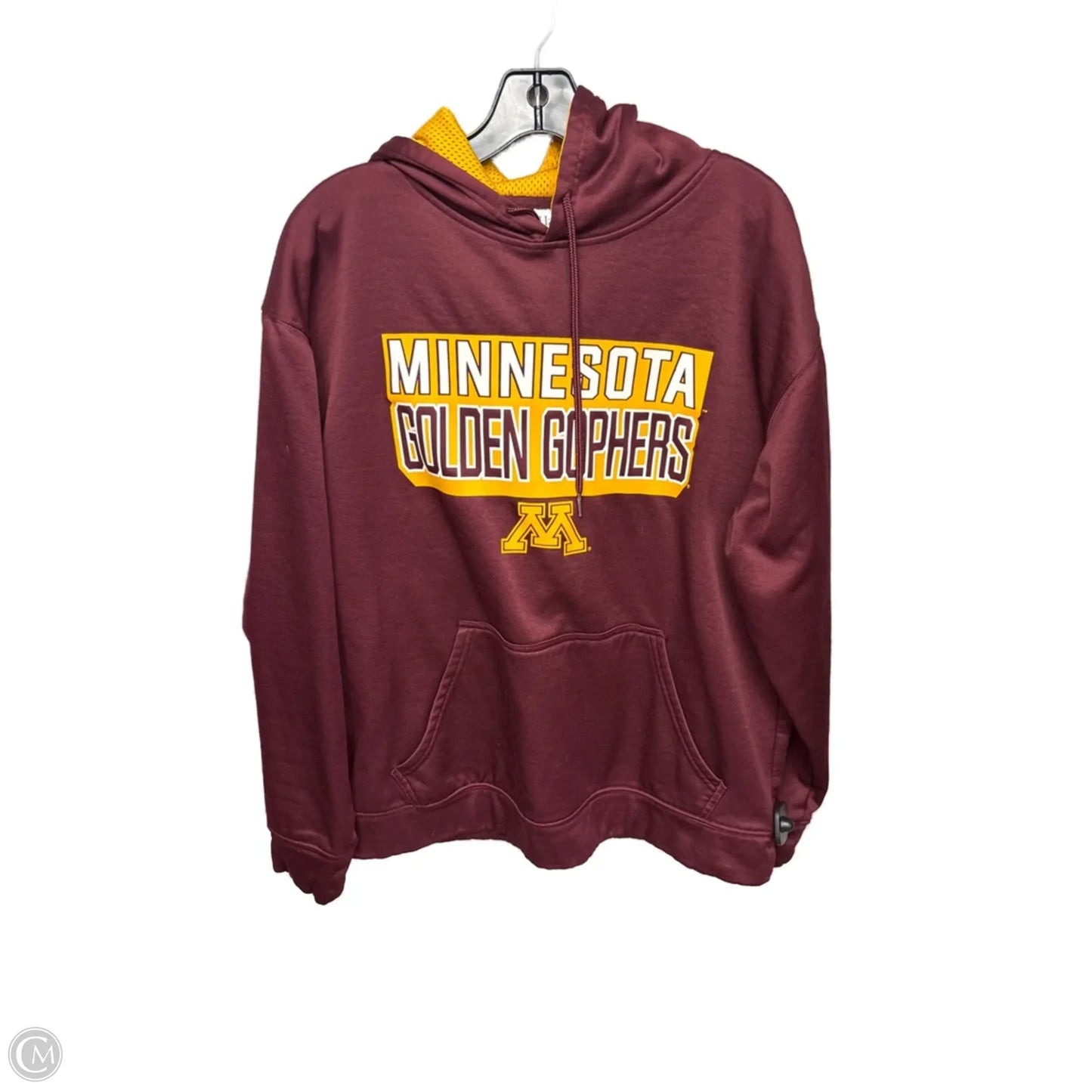 Athletic Sweatshirt Hoodie By Hanes In Maroon, Size: L