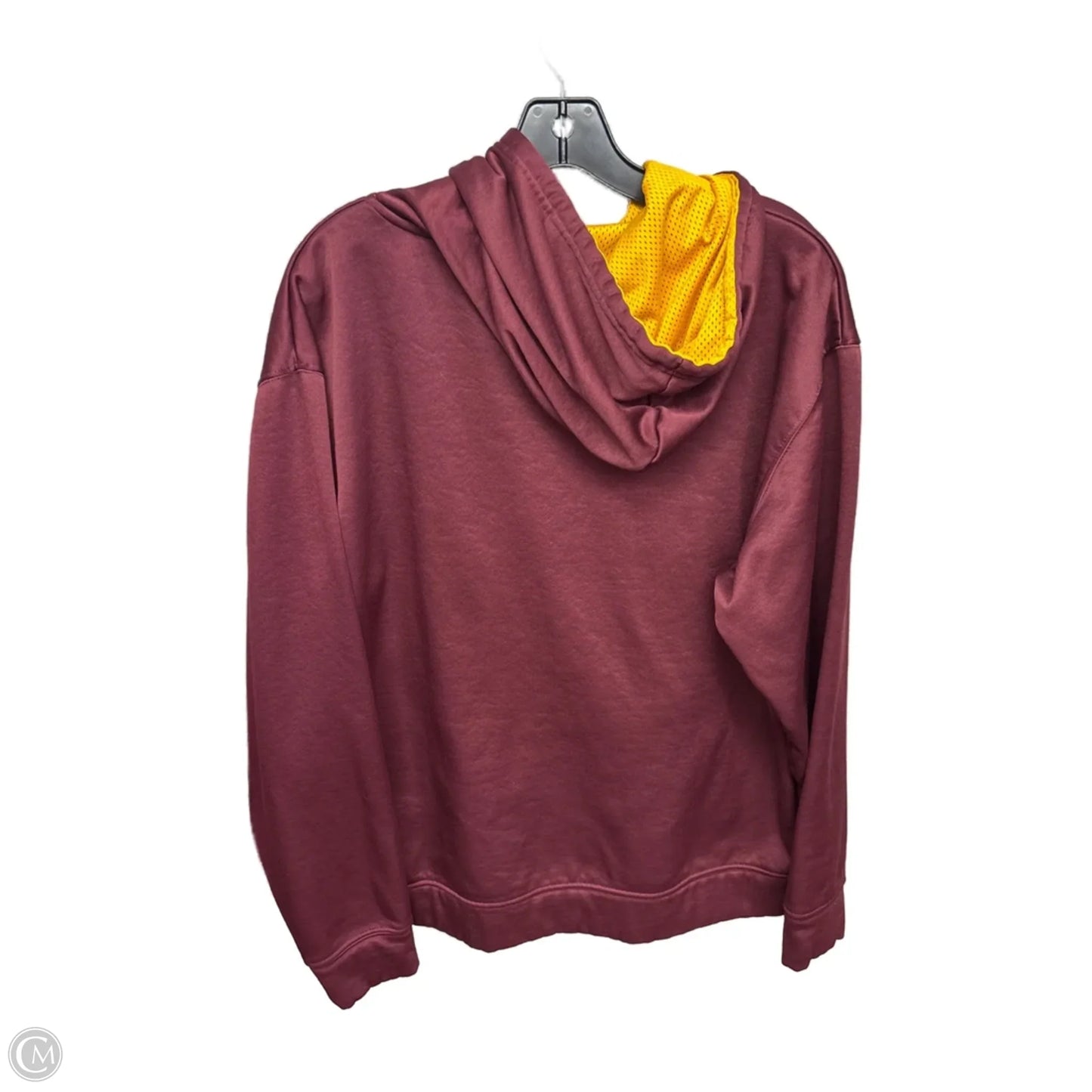 Athletic Sweatshirt Hoodie By Hanes In Maroon, Size: L