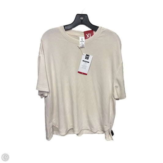 Top Short Sleeve By Members Mark In Cream, Size: Xl