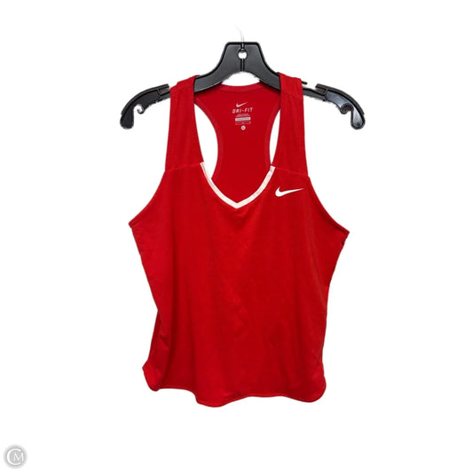 Athletic Tank Top By Nike Apparel In Red, Size: L