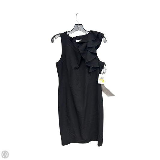 Dress Casual Midi By Calvin Klein In Black, Size: 14