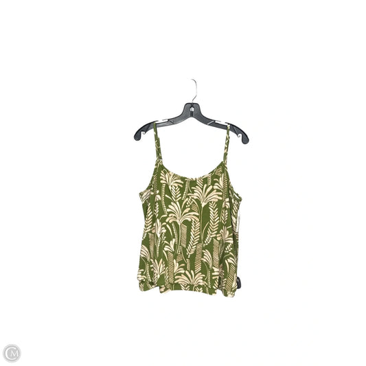 Top Sleeveless By Cabi In Green, Size: M