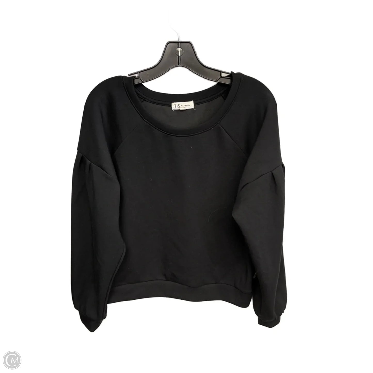 Sweatshirt Crewneck By Clothes Mentor In Black, Size: L
