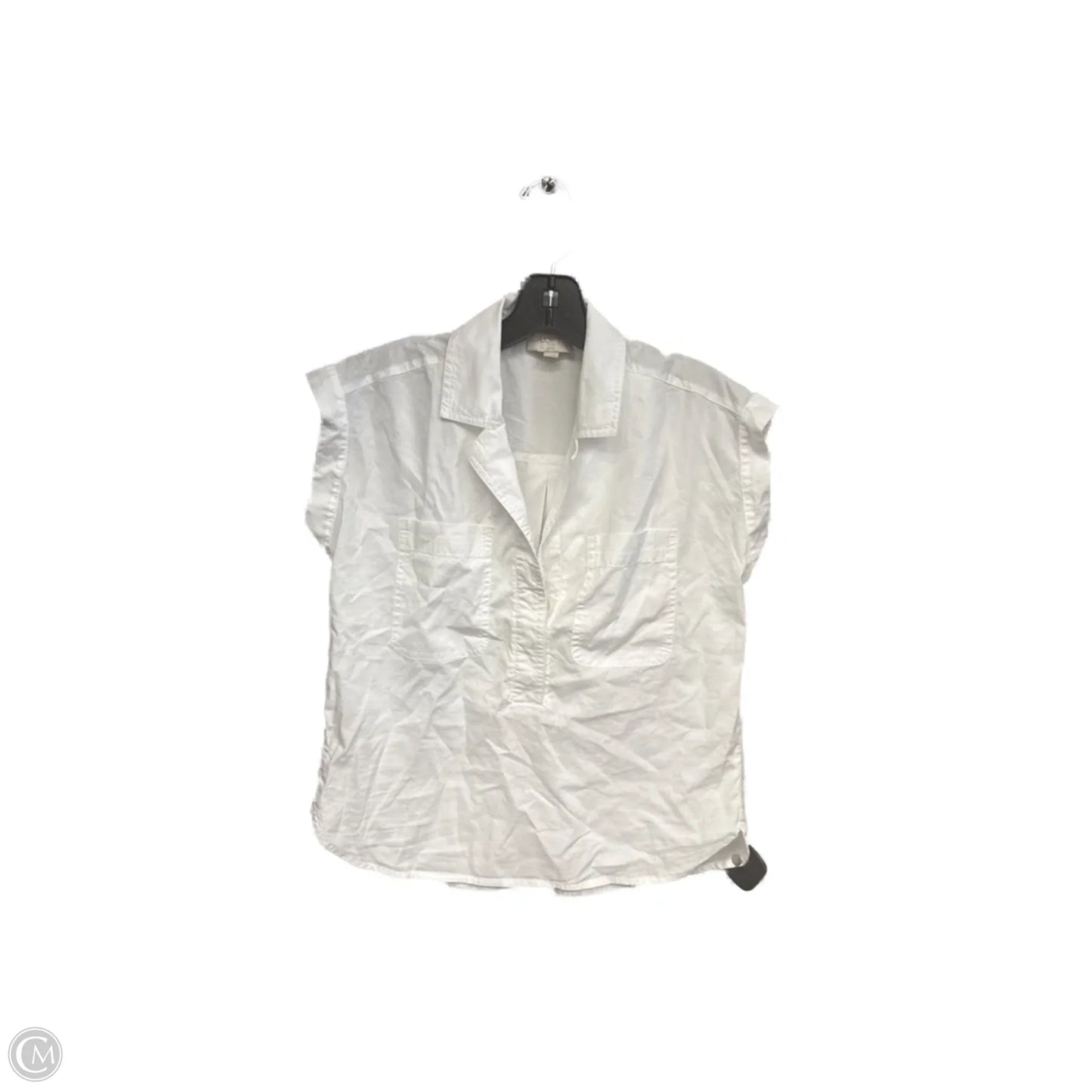 Top Sleeveless By Loft In White, Size: Xsp