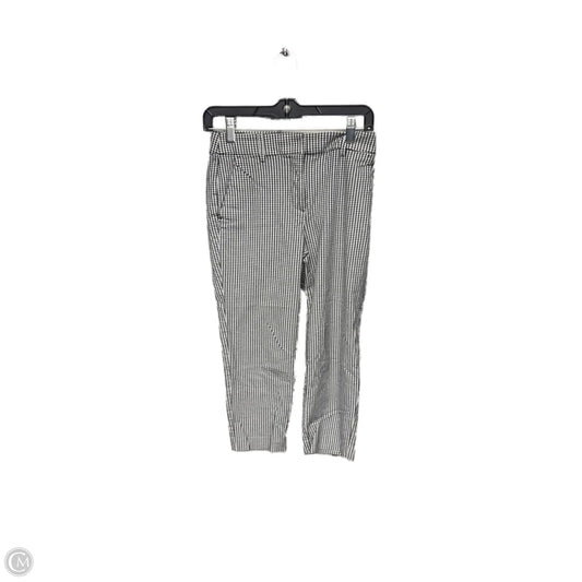 Pants Cropped By Loft In Black & White, Size: 0p