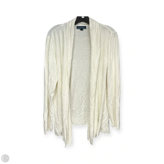 Cardigan By Karen Scott In Cream, Size: Xl