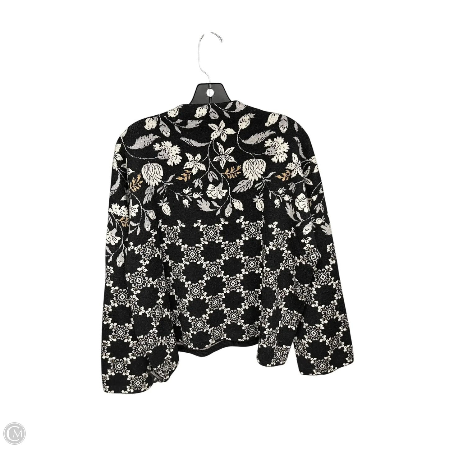 Sweater By Ann Taylor In Black & White, Size: Xl