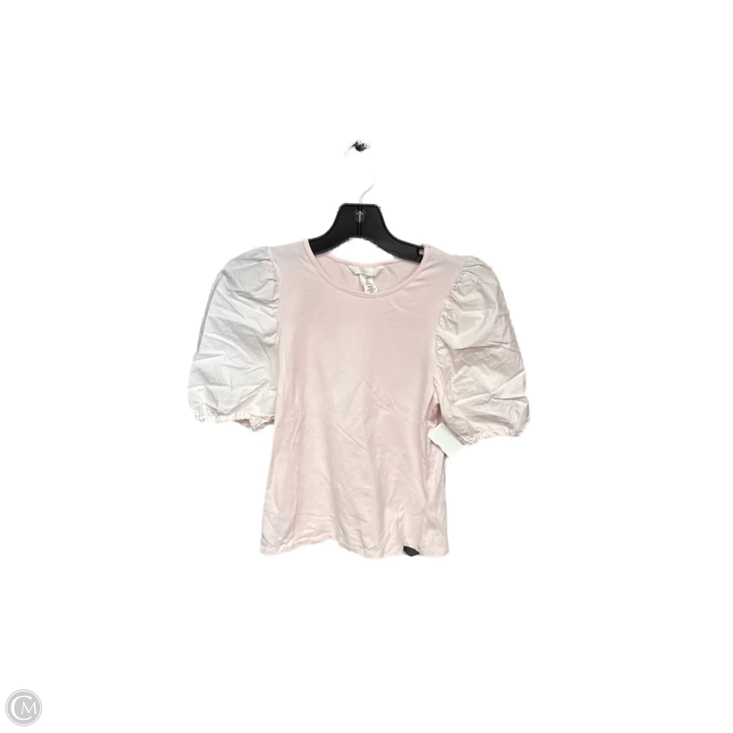 Top Short Sleeve By H&m In Pink, Size: S