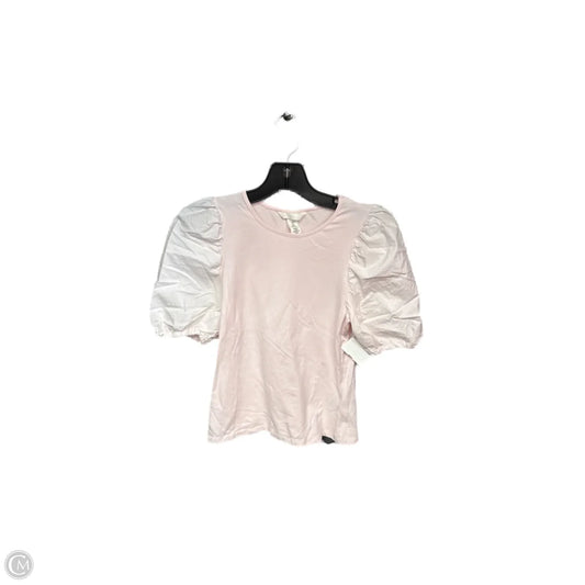 Top Short Sleeve By H&m In Pink, Size: S