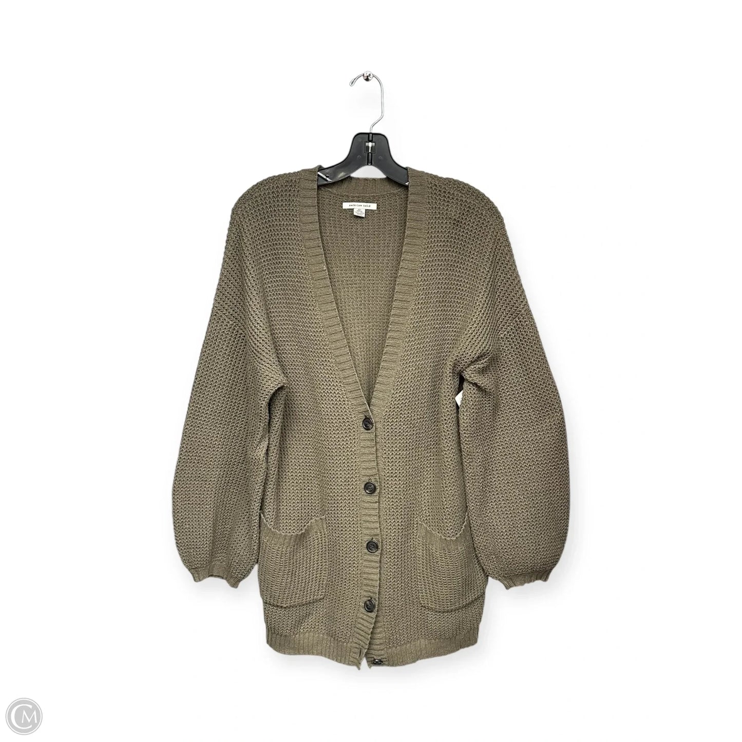 Cardigan By American Eagle In Green, Size: Xs