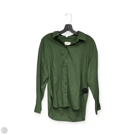 Top Long Sleeve By Universal Thread In Green, Size: S
