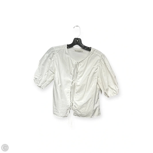 Top Short Sleeve By Abercrombie And Fitch In White, Size: S