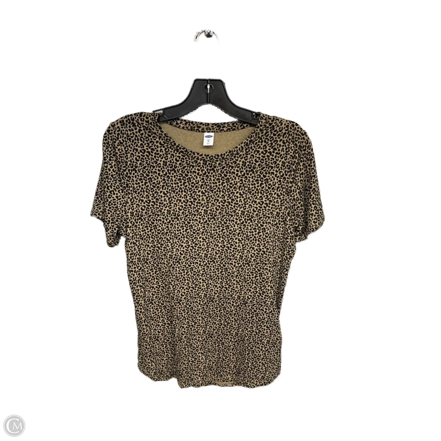Top Short Sleeve Basic By Old Navy In Animal Print, Size: M