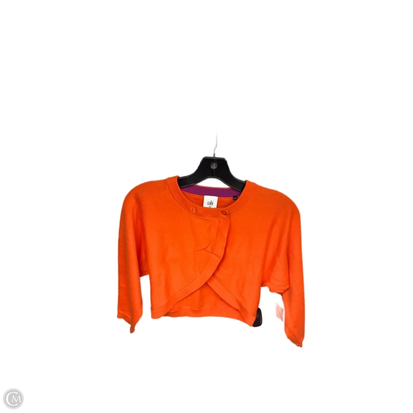 Cardigan By Cabi In Orange, Size: Xs