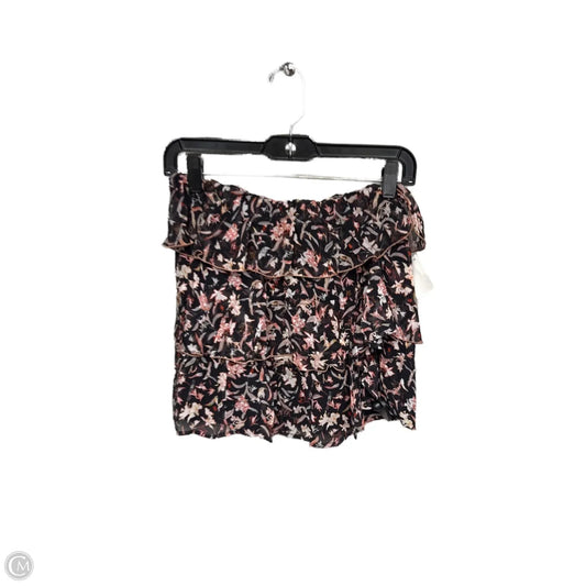 Skirt Mini & Short By Clothes Mentor In Black & Orange, Size: S