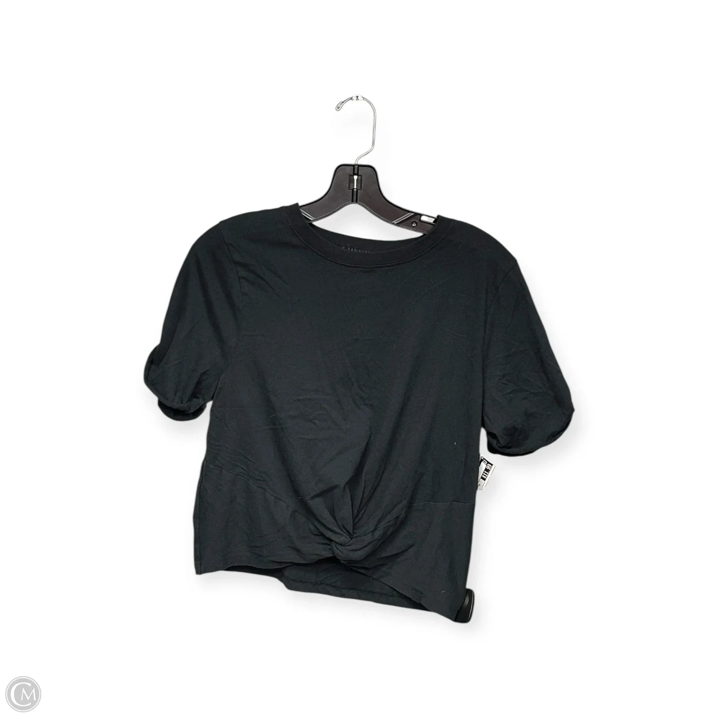 Athletic Top Short Sleeve By Fabletics In Black, Size: M