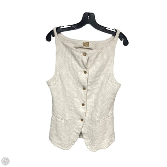 Top Sleeveless By Clothes Mentor In Beige, Size: M