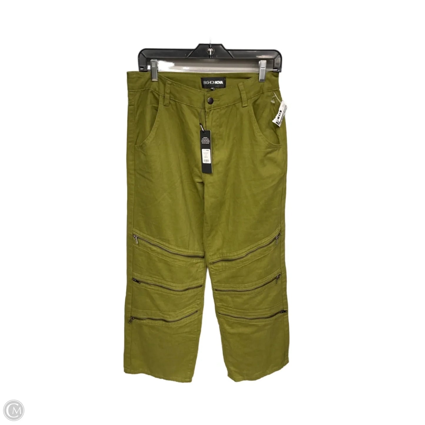 Pants Wide Leg By Fashion Nova In Green, Size: M