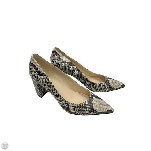 Shoes Heels Block By Marc Fisher In Black & Cream, Size: 8.5