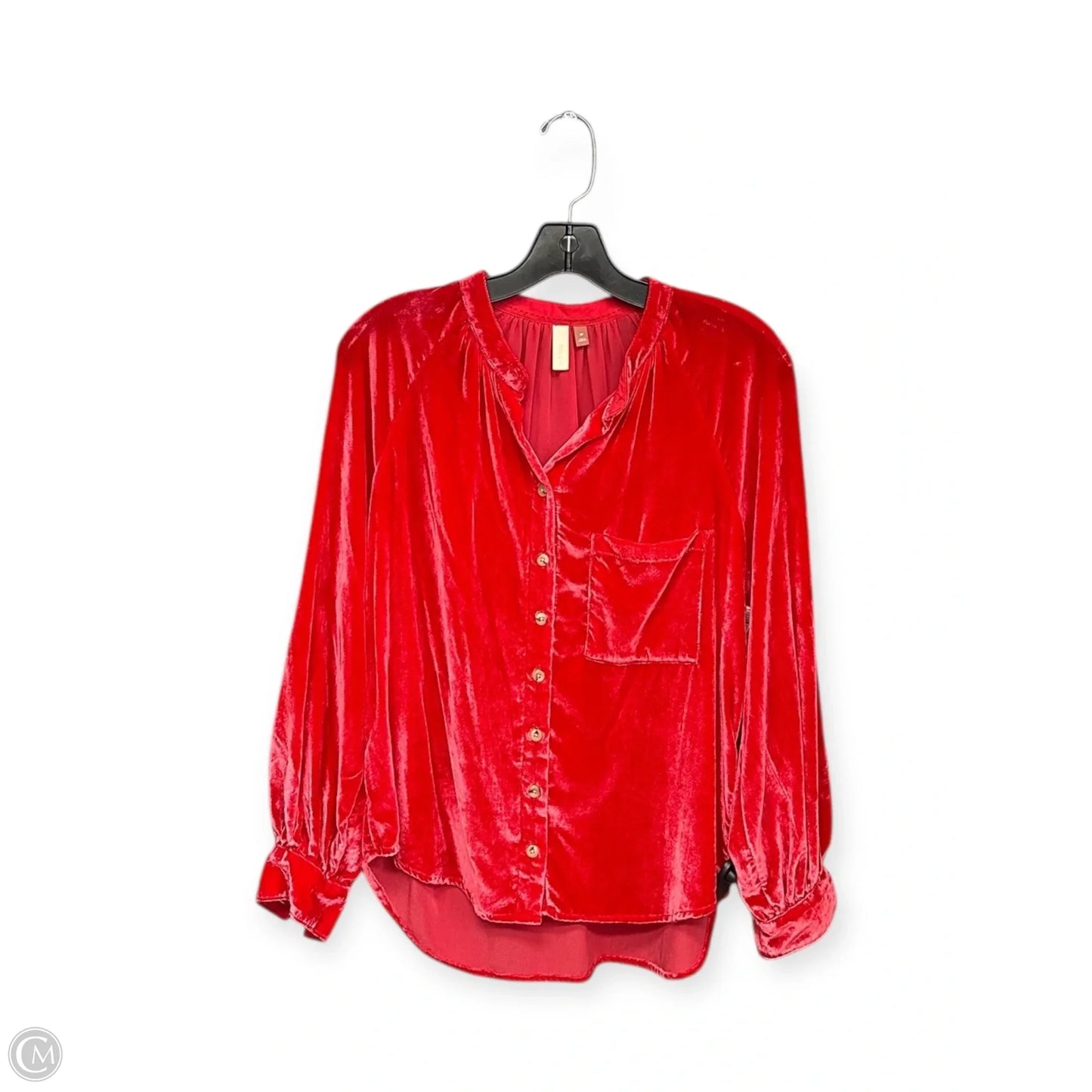 Top Long Sleeve By Pilcro In Red, Size: Sp