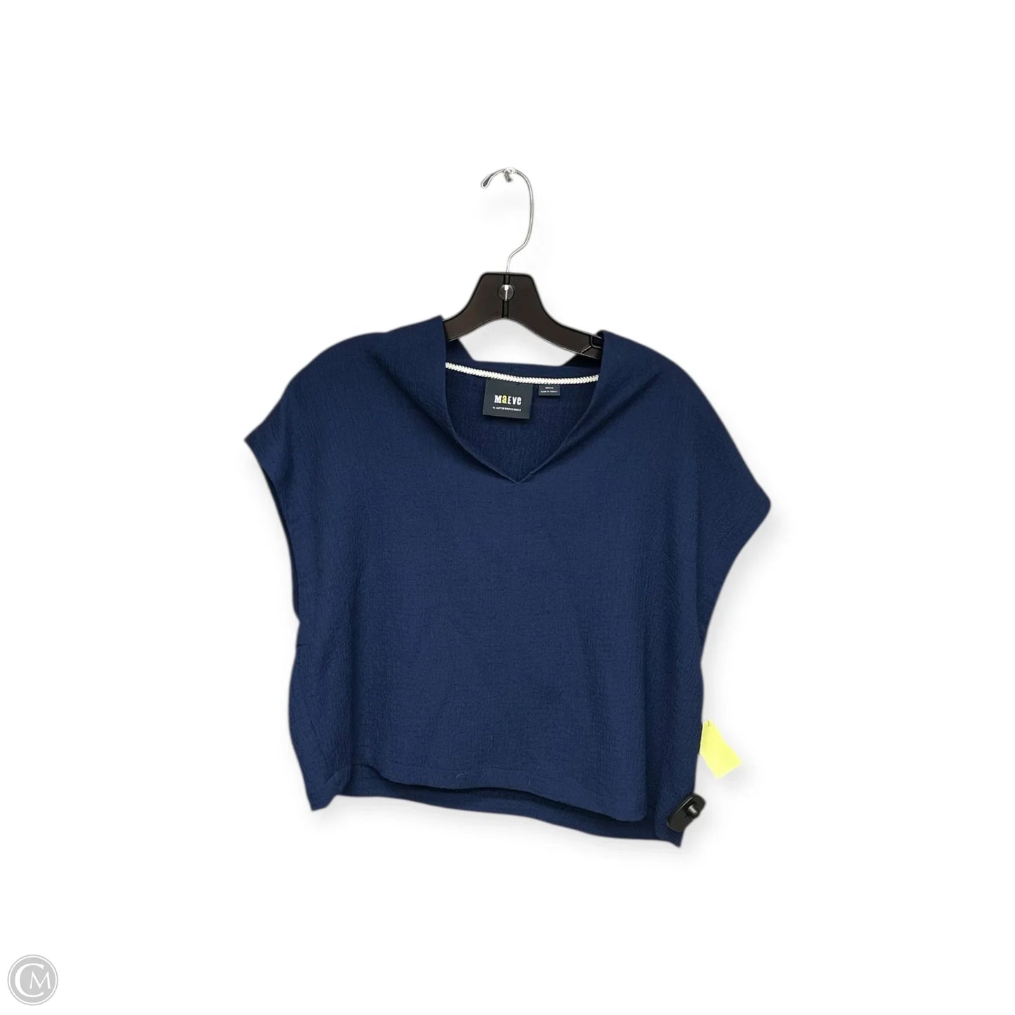 Top Short Sleeve By Maeve In Navy, Size: M