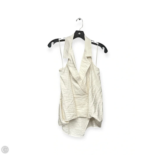 Top Sleeveless By Anthropologie In Cream, Size: M