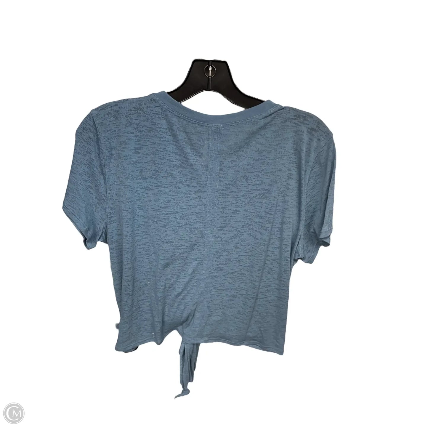 Athletic Top Short Sleeve By Lululemon In Blue, Size: 10