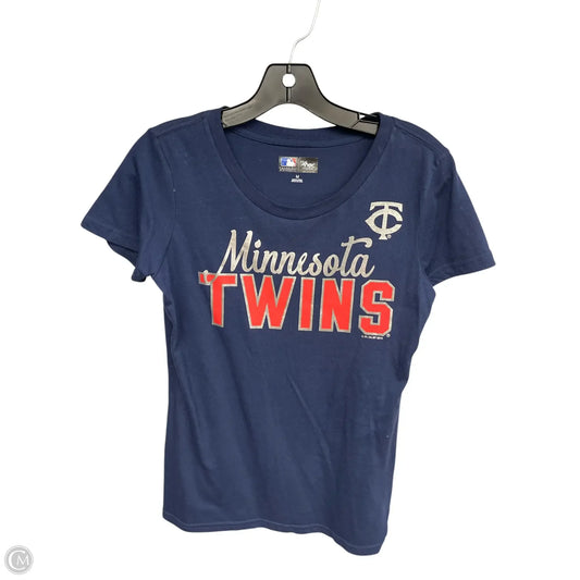 Athletic Top Short Sleeve By Genuine Merchandise In Navy, Size: M