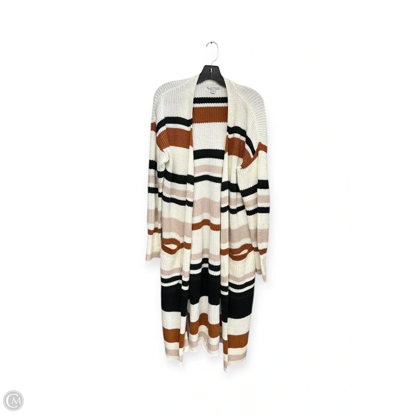 Cardigan By Allison Joy In Striped Pattern, Size: L