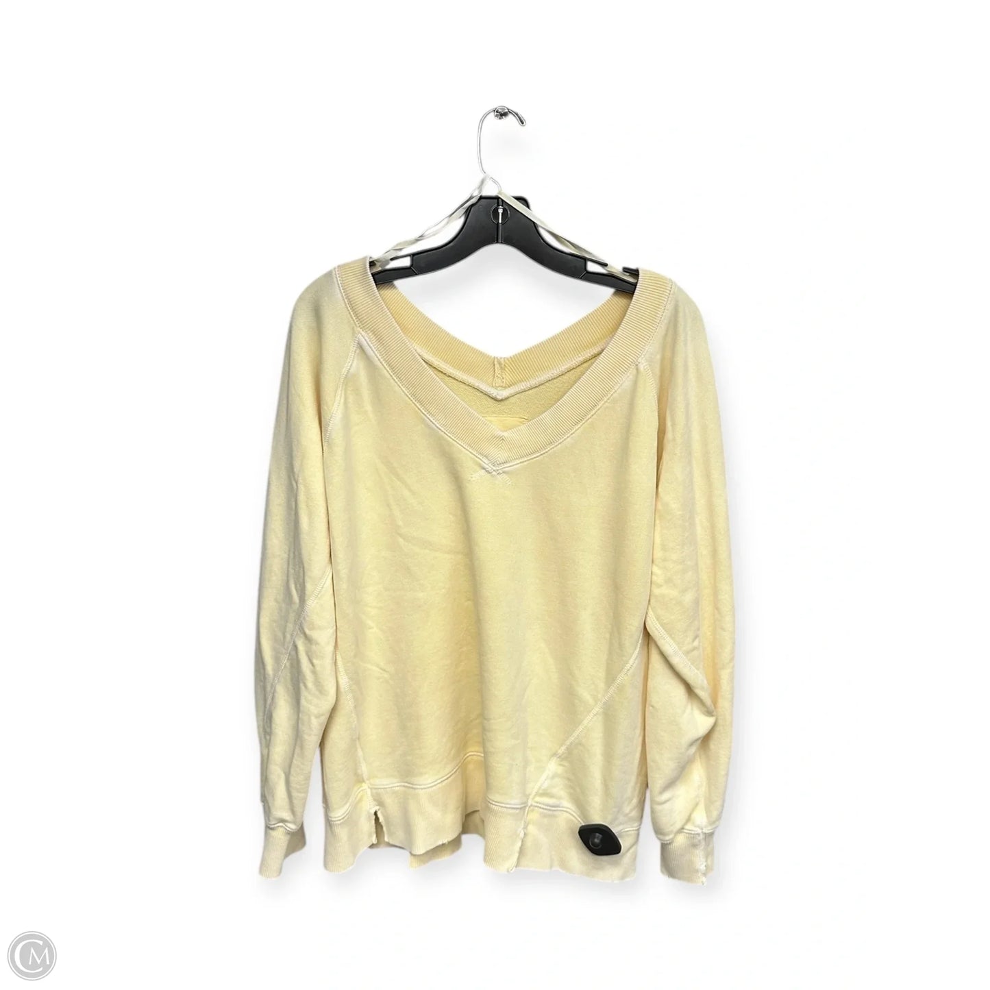 Sweatshirt Crewneck By Aerie In Yellow, Size: Xs