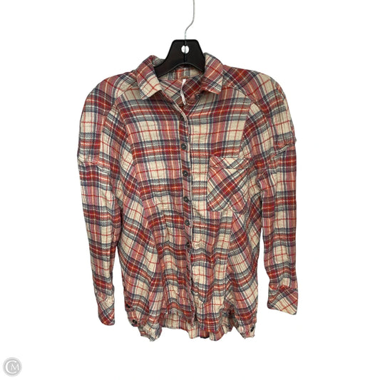 Top Long Sleeve By Free People In Orange & Pink, Size: Xs