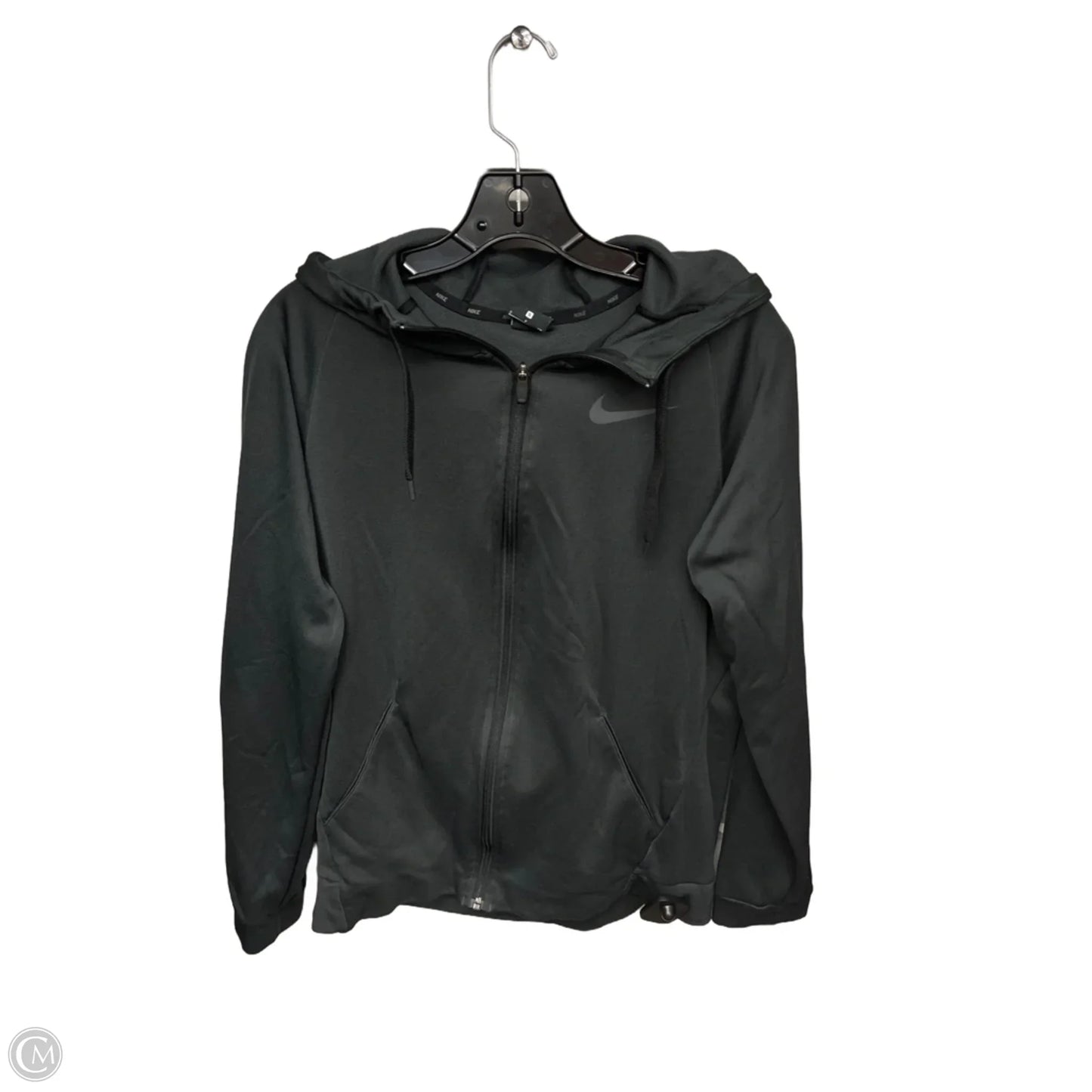 Athletic Sweatshirt Hoodie By Nike Apparel In Grey, Size: S