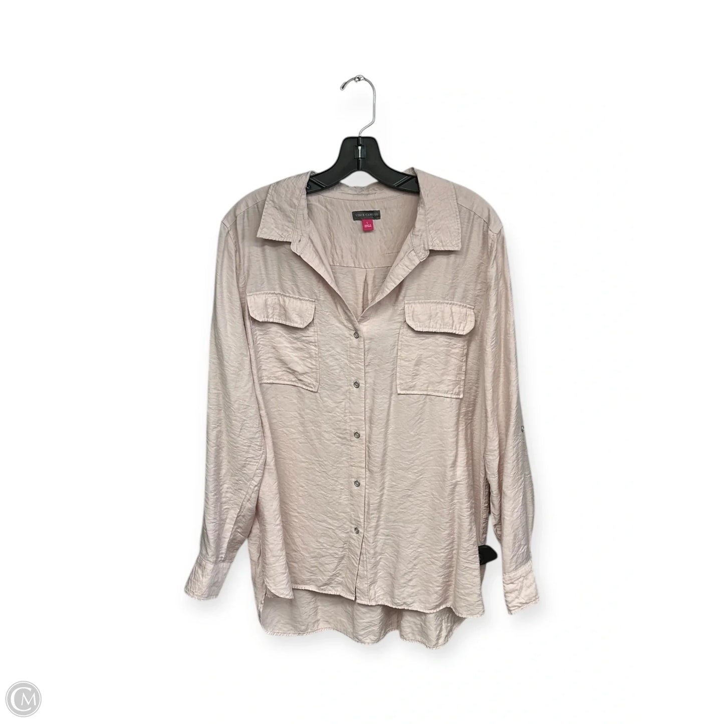Top Long Sleeve By Vince Camuto In Pink, Size: L