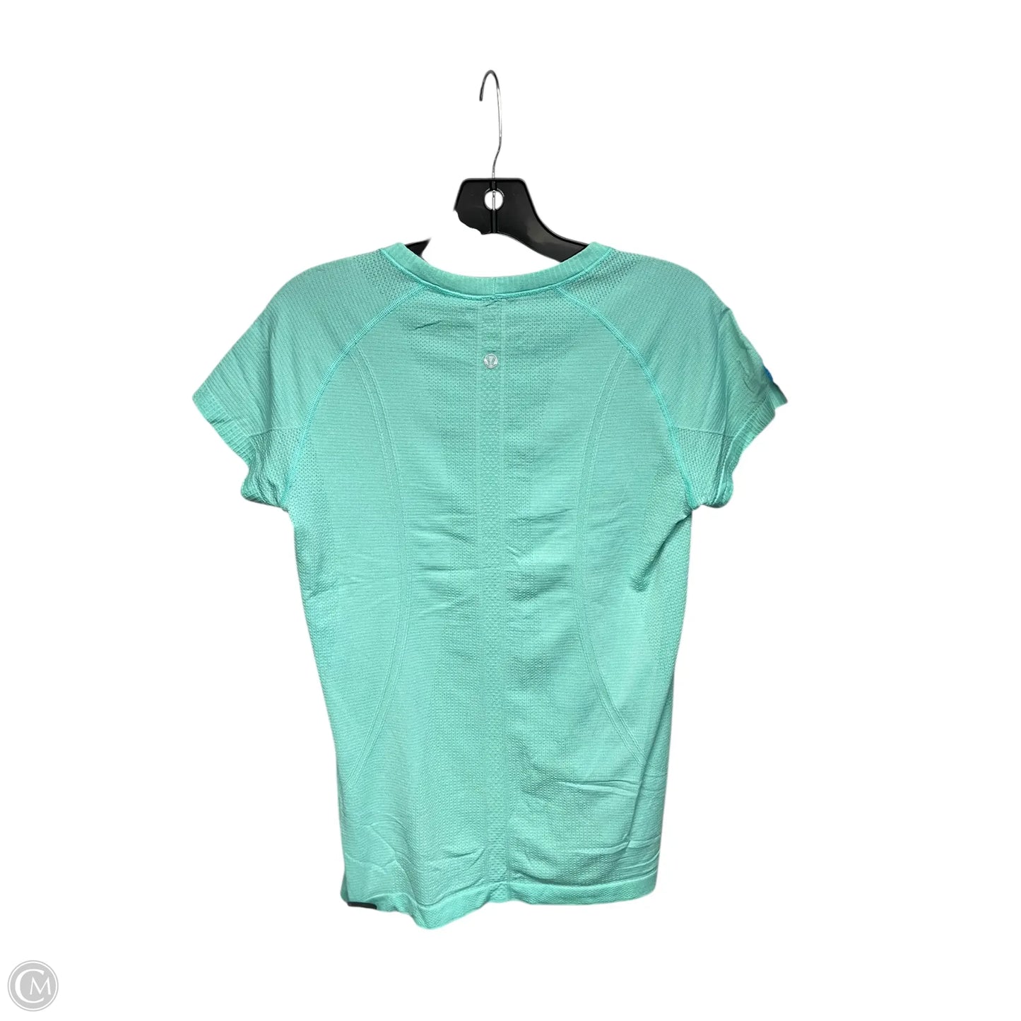 Athletic Top Short Sleeve By Lululemon In Green, Size: 8