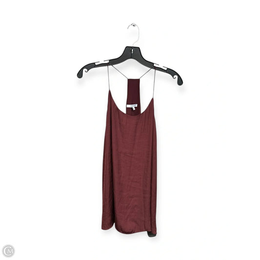 Top Sleeveless By Naked Zebra In Maroon, Size: L