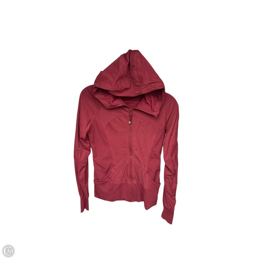 Athletic Jacket By Lululemon In Red, Size: 8