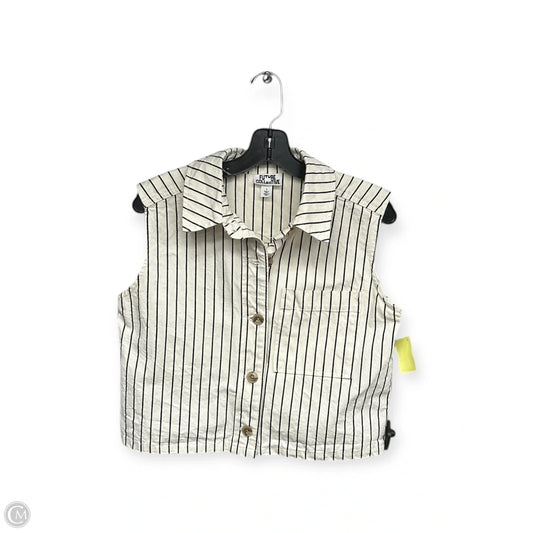 Top Sleeveless By Clothes Mentor In Black & Cream, Size: S