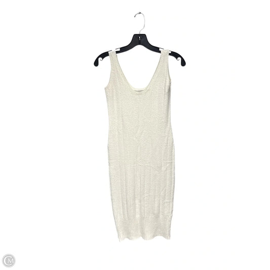 Dress Sweater By Clothes Mentor In Cream, Size: Xs