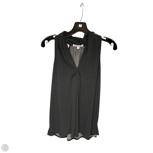 Top Sleeveless By Green Envelope In Black & White, Size: L