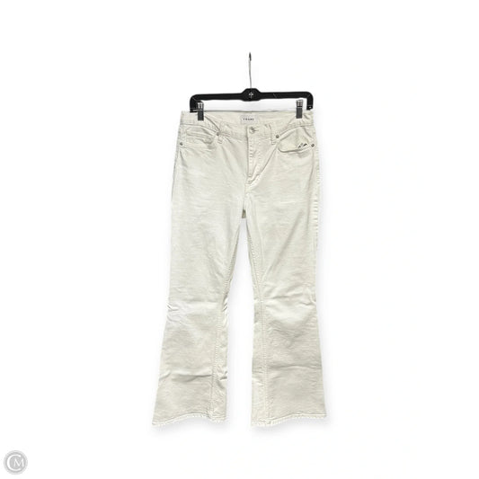 Jeans Boot Cut By Frame In Ivory, Size: 8