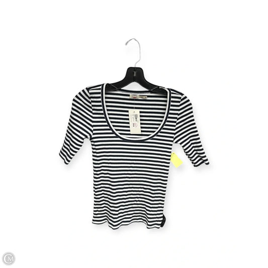 Top Short Sleeve By Faherty In Blue & White, Size: Xs