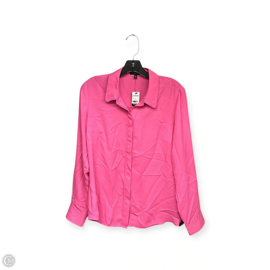 Top Long Sleeve By Express In Pink, Size: M