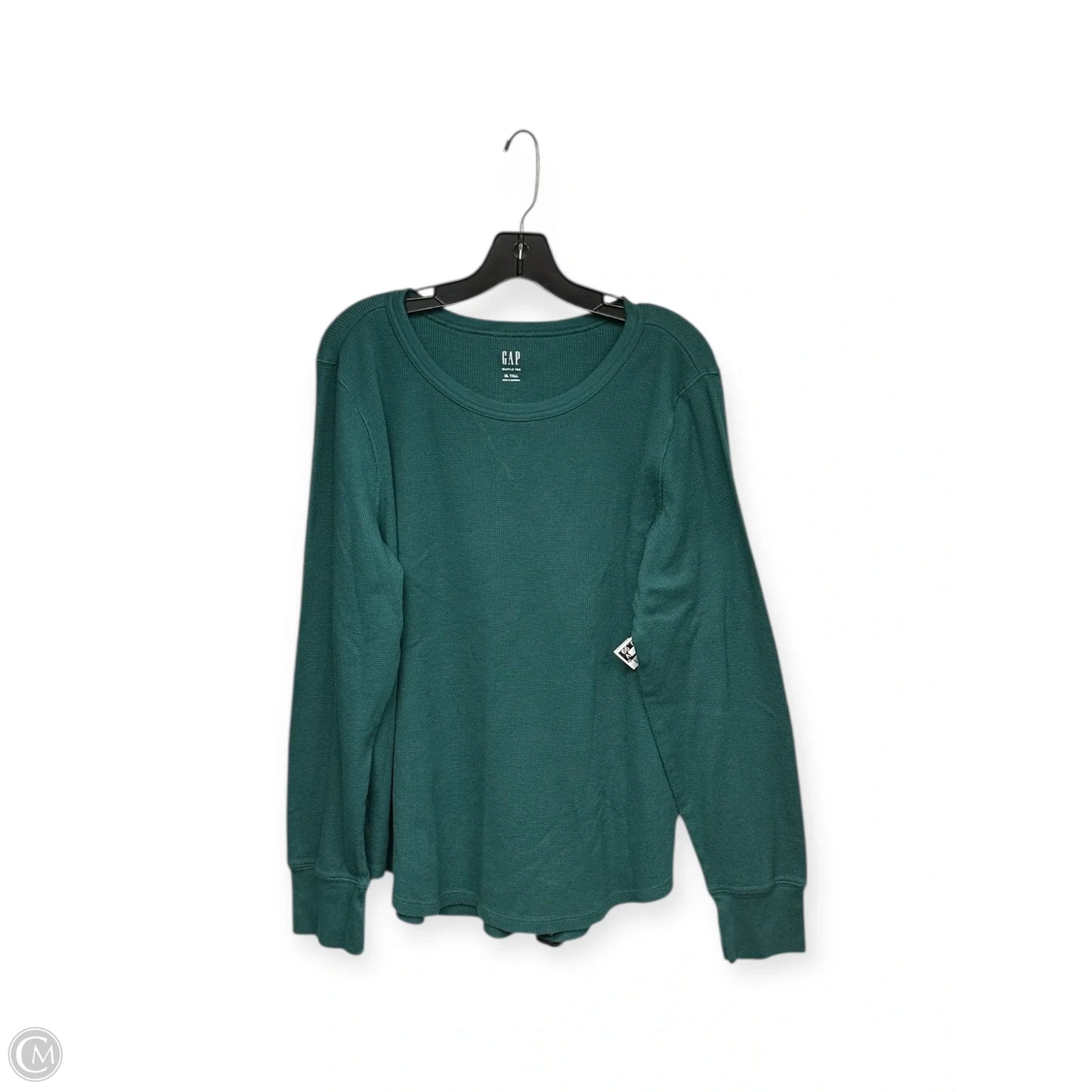 Top Long Sleeve By Gap In Green, Size: Xl