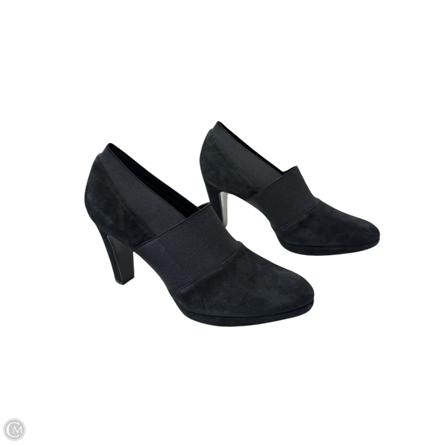 Boots Ankle Heels By Vaneli In Black, Size: 8