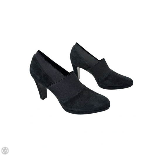 Boots Ankle Heels By Vaneli In Black, Size: 8