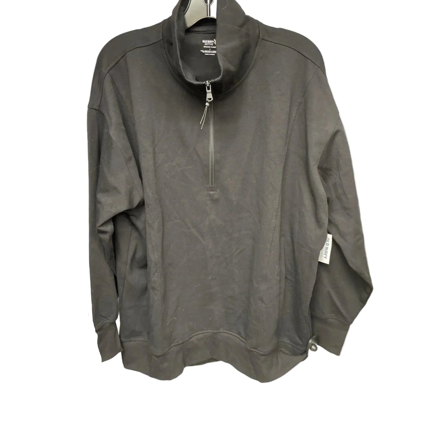 Athletic Sweatshirt Collar By Old Navy In Black, Size: L