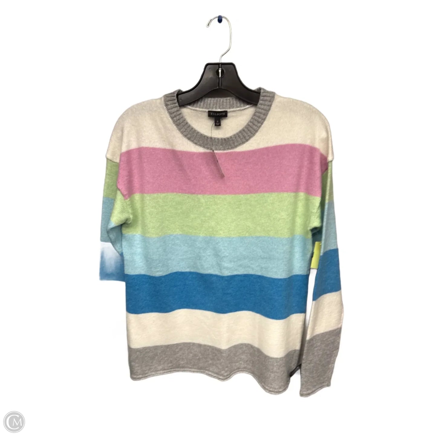 Sweater By Talbots In Blue & Pink, Size: S
