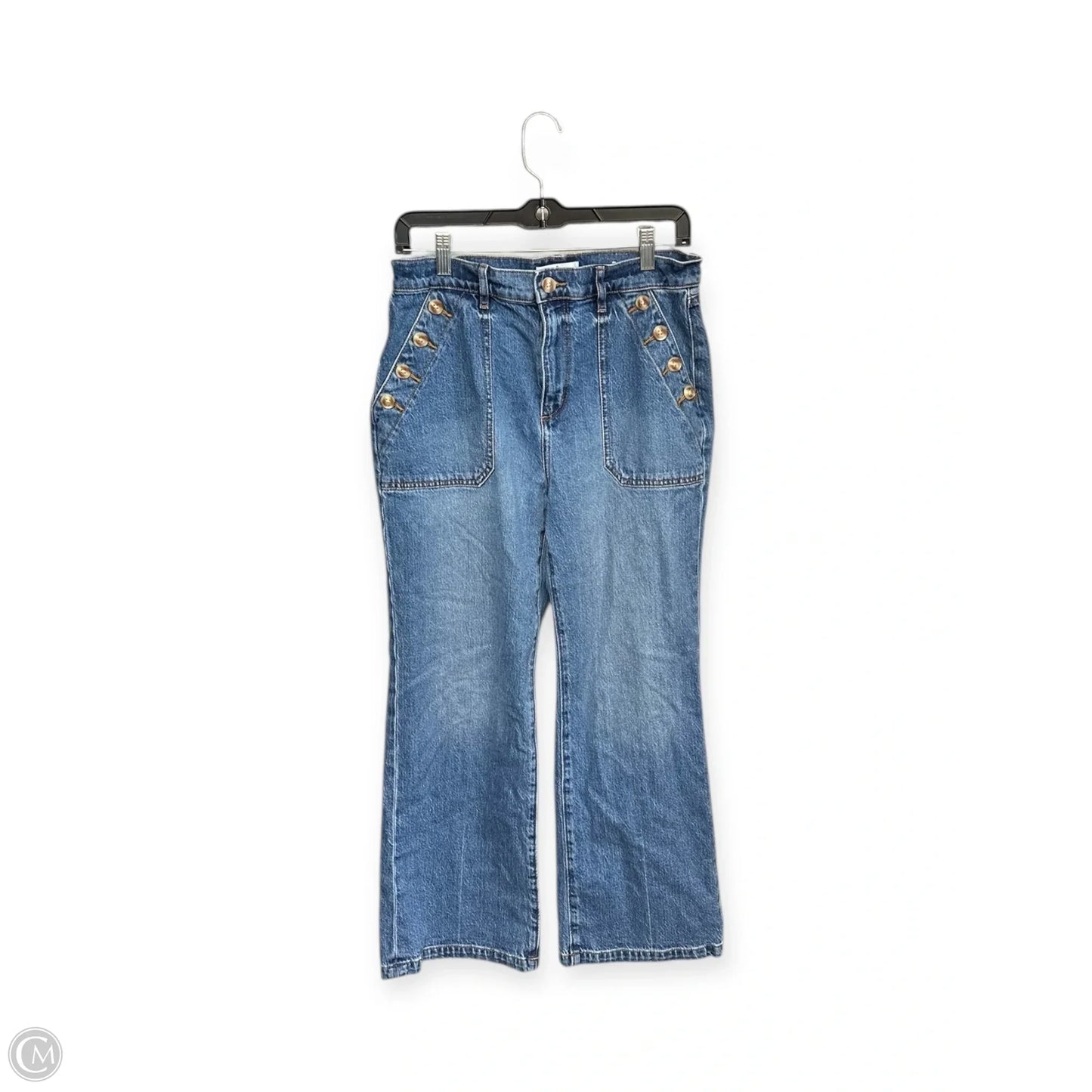 Jeans Wide Leg By Loft In Blue Denim, Size: 6