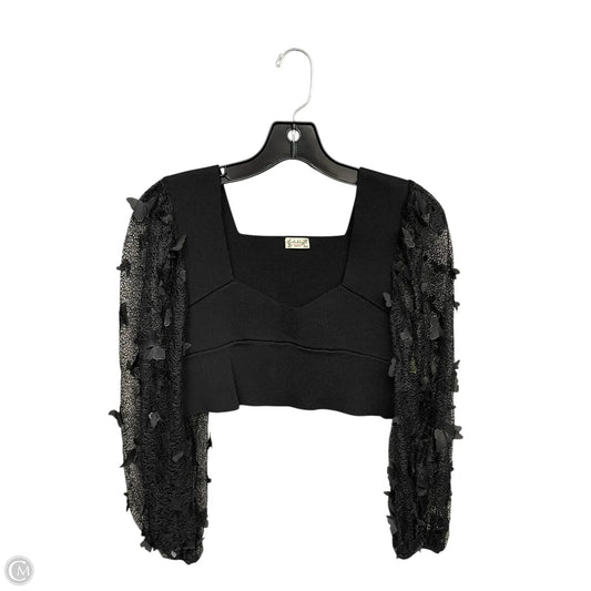 Top Long Sleeve By Free People In Black, Size: L