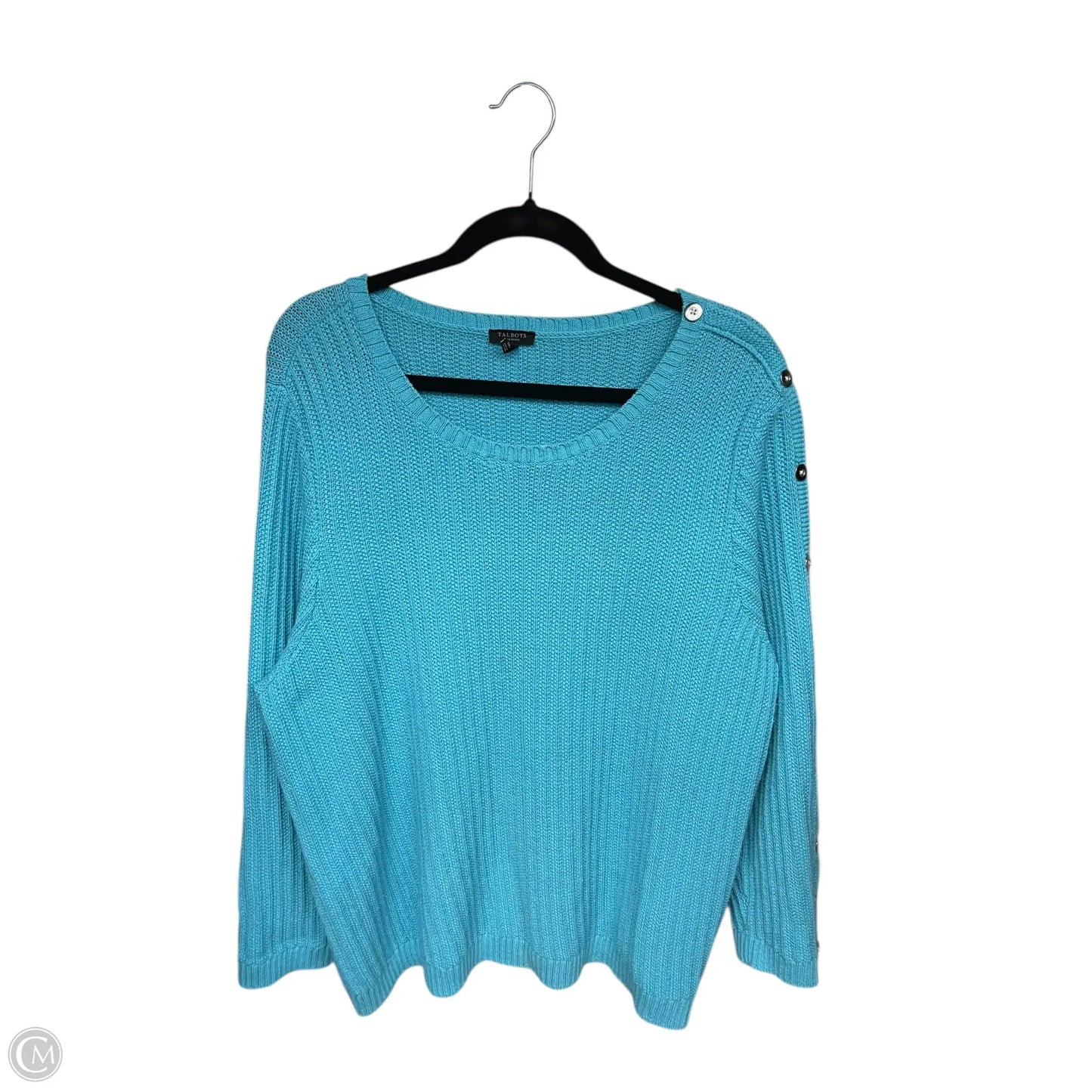 Sweater By Talbots In Blue, Size: 3x